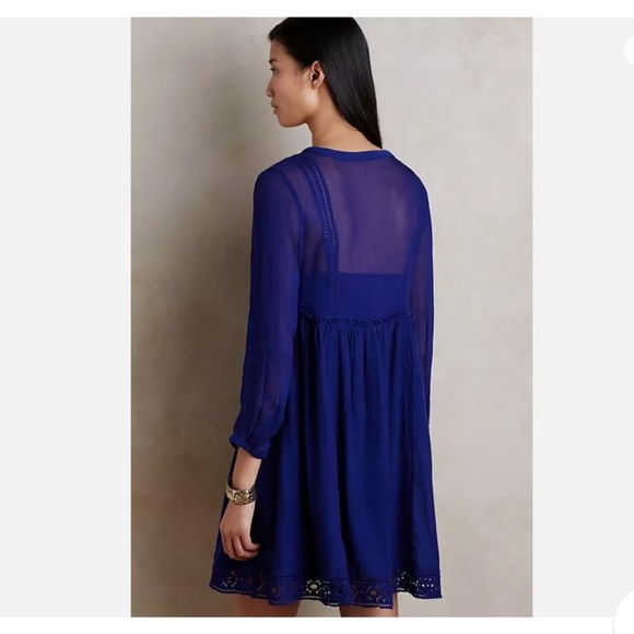 Anthropologie Vanessa Virginia North Star Sheer Boho Dress - Picture 2 of 13